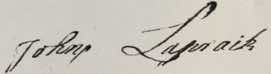 John Lapraik signature